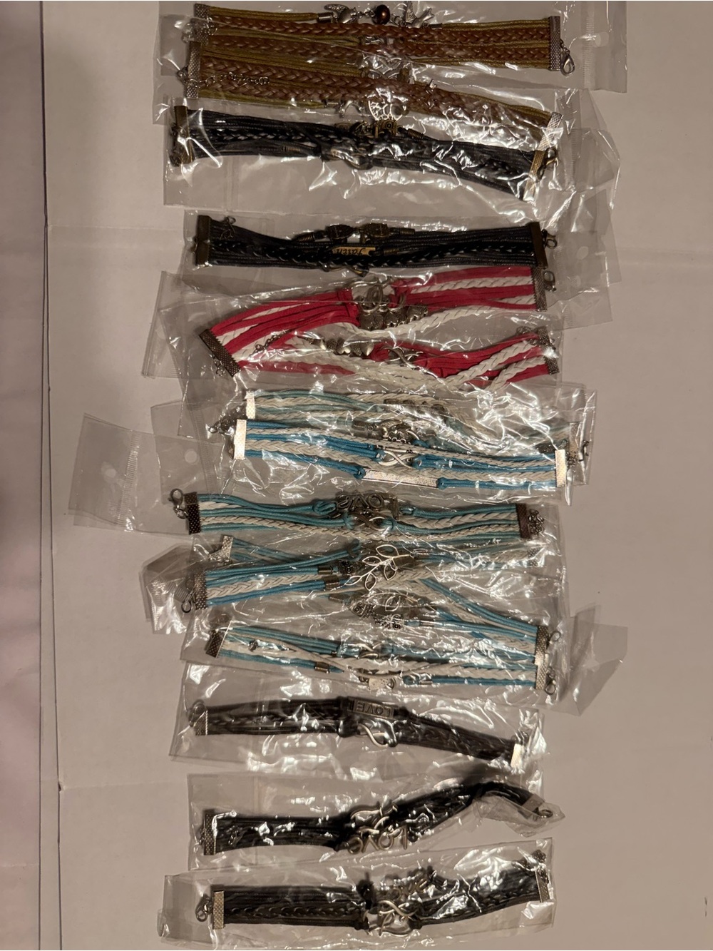 Multi-Color Layered Cord Fashion Bracelets - Women Accessories